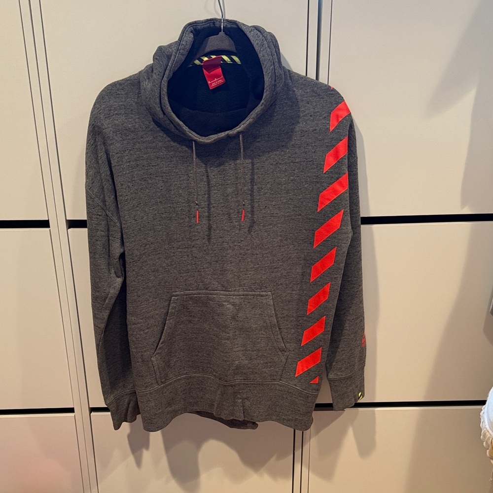Gray and Red women’s Hoodie